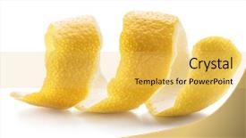  Presentation with lemon - PPT layouts having lemon peel or lemon twist background and a  colored foreground