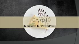  Presentation with minimal - Presentation design featuring lemon-tart-with-mint-leaves background and a  colored foreground