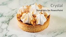  Presentation with lemon - Slide set enhanced with lemon-tartlets-with-cream background and a light gray colored foreground