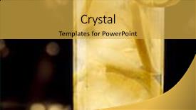  Presentation with glamour - Beautiful presentation theme featuring fresh lemon dropped water - lemonade glamour shot backdrop and a yellow colored foreground