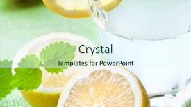  Presentation with lemonade - PPT layouts with lemonade background and a sky blue colored foreground