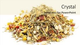  Presentation with hibiscus - Slide deck consisting of lemongrass and hibiscus herbal tea background and a blonde colored foreground