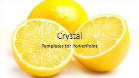  Presentation with lemons - Slide deck featuring lemons on white background background and a yellow colored foreground