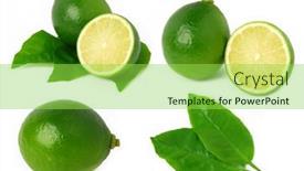  Presentation with lemons - Amazing PPT theme having lemons backdrop and a yellow colored foreground