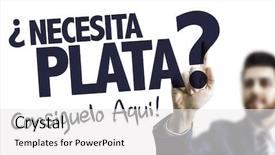  Presentation with spanish - Amazing PPT theme having lender - need money we can help backdrop and a white colored foreground