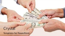  Presentation with holding people in hands - Cool new slides with lending - many hands of senior people backdrop and a coral colored foreground