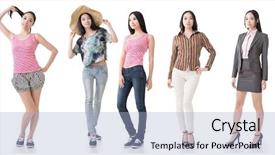  Presentation with chinese chinese - Presentation enhanced with length portrait isolated on white background and a light blue colored foreground