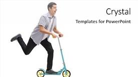  Presentation with full length portrait two men women brown sweater - Amazing slide set having length portrait of an overjoy backdrop and a  colored foreground