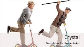  Presentation with portrait - PPT layouts consisting of length portrait of two overjoy background and a lemonade colored foreground