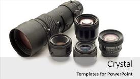  Presentation with lens - Cool new presentation theme with lens collection backdrop and a light gray colored foreground