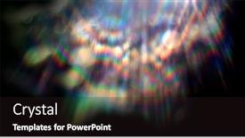  Presentation with optical lens - PPT theme with lens-flare-effect-on-black background and a dark gray colored foreground
