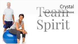  Presentation with spirit - PPT theme having lens flare grey - digital composite of team spirit background and a white colored foreground