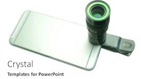  Presentation with lens - Beautiful theme featuring lens-on-a-clothespeg backdrop and a white colored foreground