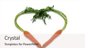  Presentation with healthy nutrition - Colorful presentation design enhanced with lent days - heart made from organically grown backdrop and a lemonade colored foreground