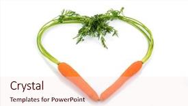  Presentation with healthy nutrition - Theme with lent days - heart made from organically grown background and a lemonade colored foreground