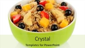  Presentation with fruits - Colorful slide deck enhanced with contamination - single berberis thunbergii beside backdrop and a gray colored foreground