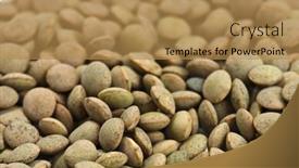  Presentation with lentils - Audience pleasing slide deck consisting of lentils backdrop and a coral colored foreground