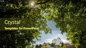  Presentation with switzerland - Amazing PPT theme having lenzburg-castle-in-aargau-switzerland backdrop and a tawny brown colored foreground