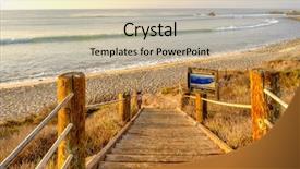  Presentation with pacific - Theme featuring leo carrillo state beach malibu background and a soft green colored foreground