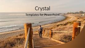  Presentation with peter walking on water - Presentation theme consisting of leo carrillo state beach malibu background and a soft green colored foreground