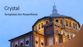  Presentation with santa - Cool new presentation theme with leonardo da vinci last supper backdrop and a light blue colored foreground