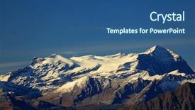  Presentation with mountain - Audience pleasing presentation theme consisting of leone-mountain-seen-from-mottarone backdrop and a ocean colored foreground