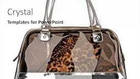  Presentation with patent - Beautiful PPT theme featuring leopard-patent-bag backdrop and a white colored foreground