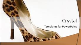  Presentation with fashion show for cancer awarness - Audience pleasing slides consisting of leopard print - ladies high heel stiletto fashion backdrop and a white colored foreground