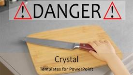  Presentation with kitchen - Beautiful theme featuring les accidents domestique pour l enfants - little child playing with knife backdrop and a coral colored foreground