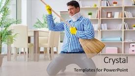  Presentation with housekeeping - Theme consisting of  background and a  colored foreground