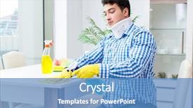  Presentation with housekeeping - Slide set enhanced with  background and a  colored foreground