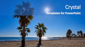  Presentation with cases - Presentation consisting of les cases playa beach background and a teal colored foreground