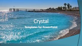  Presentation with cases - Presentation theme with les cases playa beach background and a  colored foreground