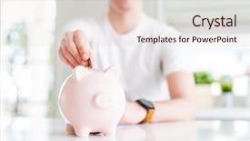  Presentation with monero cryptocurrency hologram coin form - Cool new theme with les danger de la maison - close up of man putting backdrop and a lemonade colored foreground