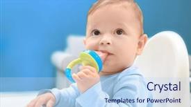  Presentation with new parents at home baby - PPT theme with les danger de la maison pour l enfants - cute little baby with nibbler background and a  colored foreground