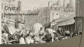  Presentation with paris - Slide deck consisting of les halles old view paris background and a light gray colored foreground