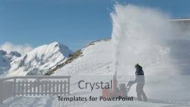  Presentation with plowing - Slide set with les-orres-france-january-22 background and a  colored foreground