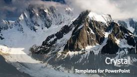  Presentation with glacier - Cool new theme with leschaux glacier and les grandes backdrop and a gray colored foreground