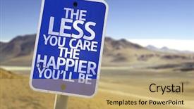  Presentation with desert - Amazing slides having less you care the happier backdrop and a  colored foreground