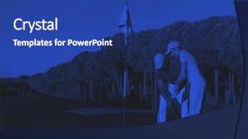  Presentation with duo - Cool new slide set with lesson on golf course duo backdrop and a ocean colored foreground