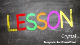  Presentation with chalkboard - Slide deck enhanced with lesson written on a chalkboard background and a dark gray colored foreground