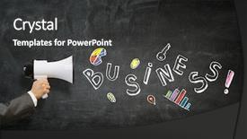  Presentation with media - Theme enhanced with lessons of oratory mixed media background and a dark gray colored foreground