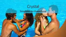  Presentation with celebrate - Theme having let's celebrate background and a cyan colored foreground