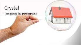  Presentation with hand soap - Presentation design featuring let the dream pop background and a white colored foreground