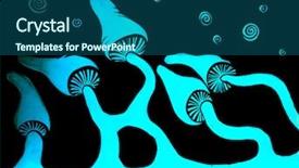  Presentation with acid - Cool new presentation design with acid mushrooms painted on stone backdrop and a ocean colored foreground