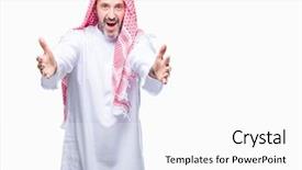  Presentation with arab countries - Amazing PPT theme having letra de cambio - senior arab man wearing keffiyeh backdrop and a white colored foreground