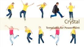  Presentation with myself - Colorful slide set enhanced with lets work together - let's celebrate united me backdrop and a cream colored foreground