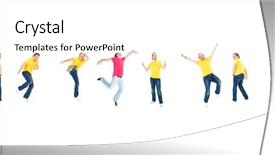  Presentation with myself - Amazing PPT theme having lets work together - let's celebrate united me backdrop and a white colored foreground