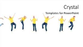  Presentation with win win - Amazing slide set having lets work together - let's celebrate win-win idea backdrop and a  colored foreground