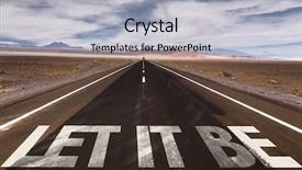  Presentation with desert - Slides enhanced with free personality - let it be written background and a light gray colored foreground